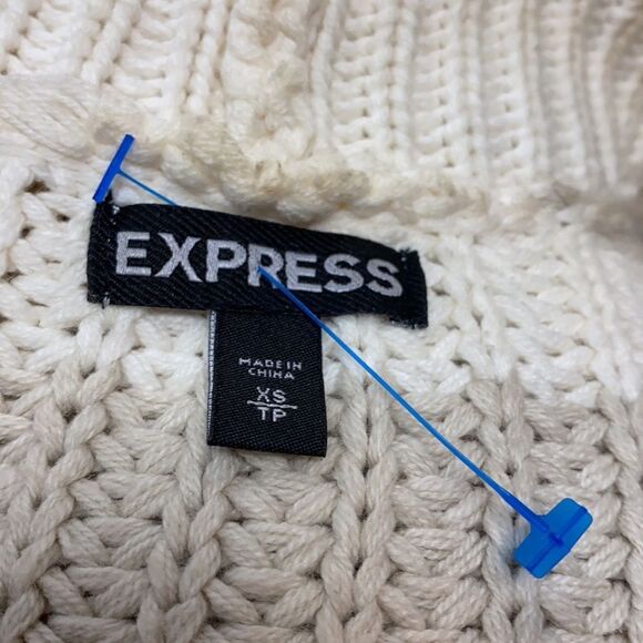 Express White Gray Shrug Sweater Top sz. XS - Picture 4 of 5